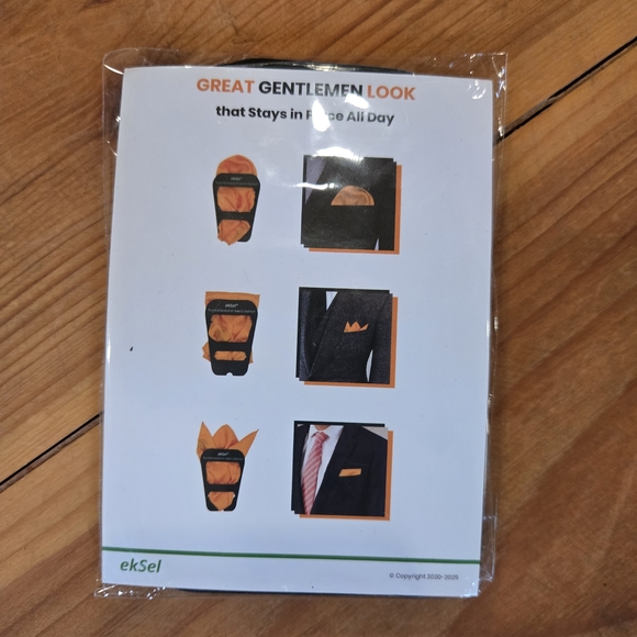 Black Pocket Square Holders - Picture 3 of 4